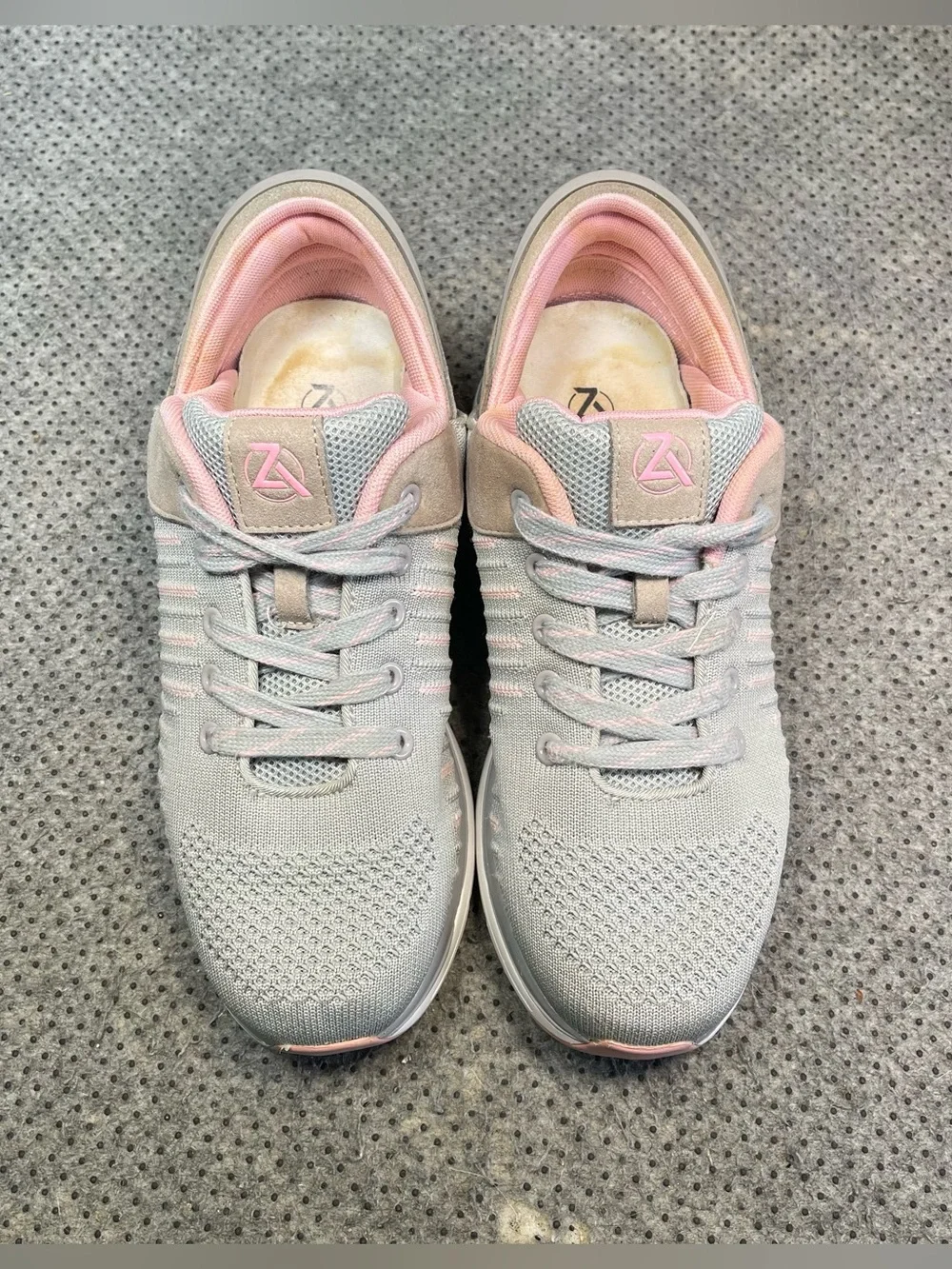 Zeba Hands Free Gray Pink Slip On Shoes Size 10 Women’s